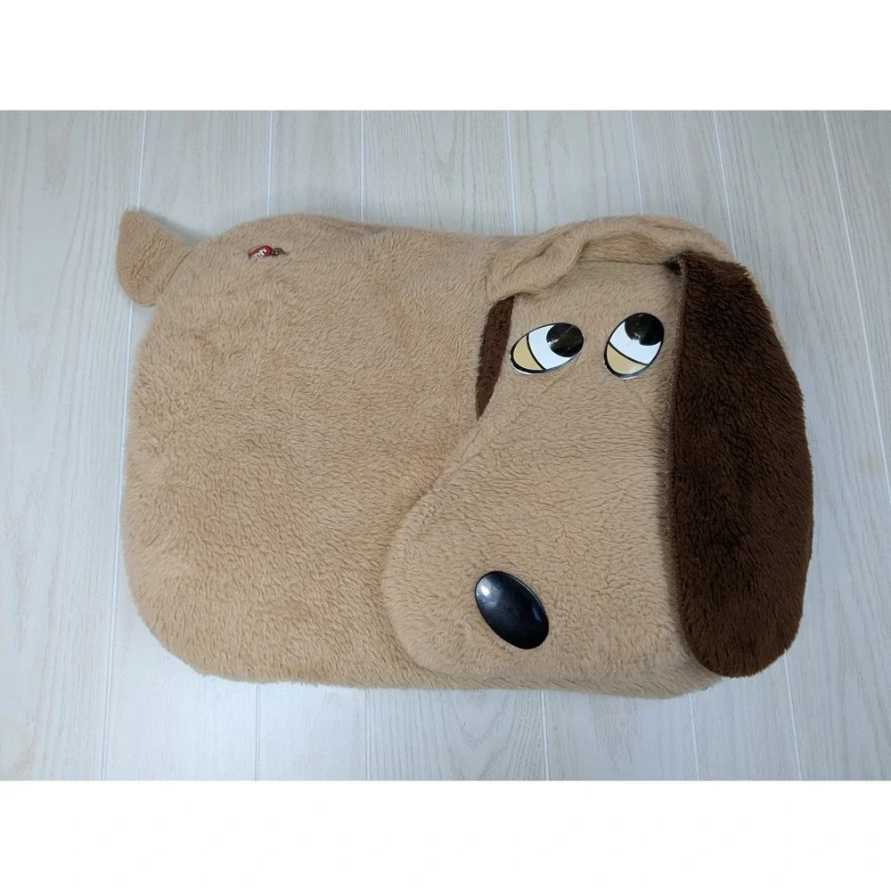 Pound Puppies Brown Puppy Dog Pillow Plush USED READ Had Sleeping Bag